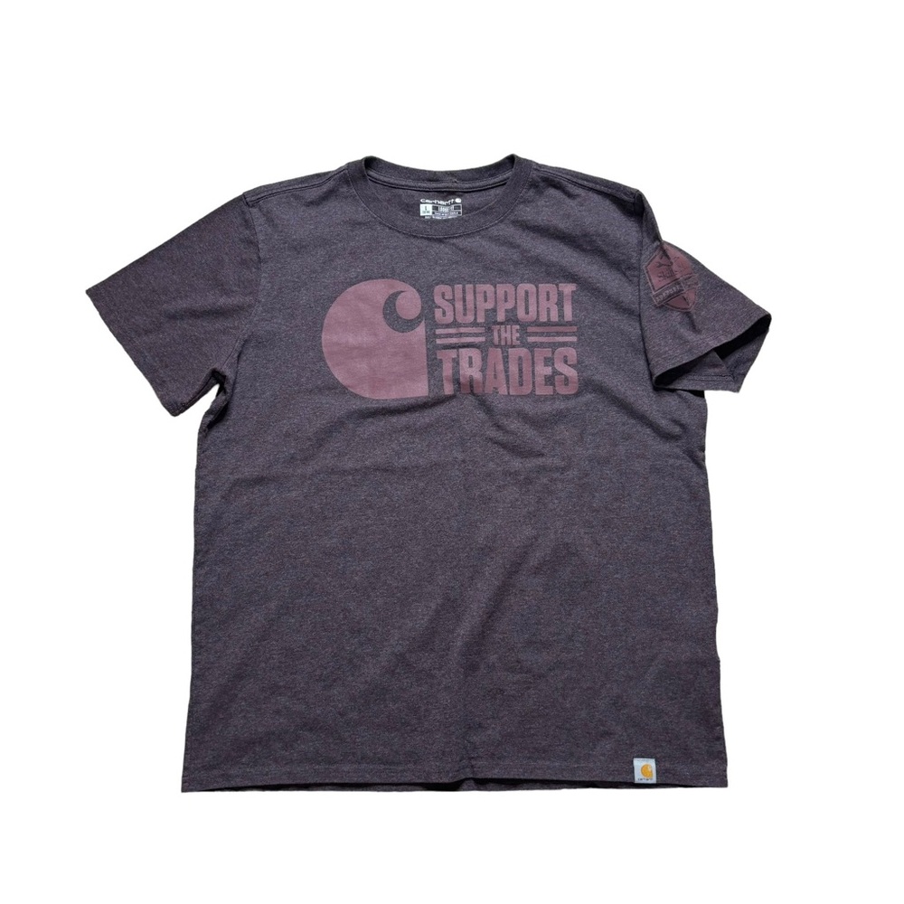 Carhartt Shirt Womens T-Shirt Loose Fit Support The Trades Work